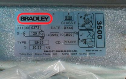 Overrun Device Bradley 3500kg