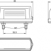 Horpol LT107 Small Number Plate Lighting