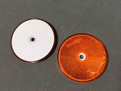 Round orange reflector