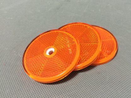 Round orange reflector