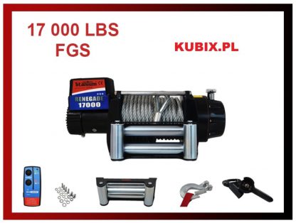 Electric Winch RENEGADE 17000LBS 7710kg 24V