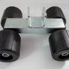 Podpora rolkowa 4 rolki gumowe fi 80 mm zestaw - obrazek 3