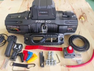 Wyciągarka elektryczna PRESKO RAPTOR-X 13000 LBS lina syntetyczna 5900 kg 12V IP68